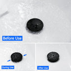 Bathroom Vessel Sink Drain Push Button Vanity Drain Lavatory Sink Drain Assembly Pop Up Sink Stopper with Overflow, Matte Black