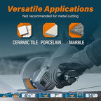 7" Continuous Rim Diamond Blade, Cutting Blade for Ceramic and Granite Tiles, Wet Cutting Blade with 7/8" Arbor Hole (3 Pack)