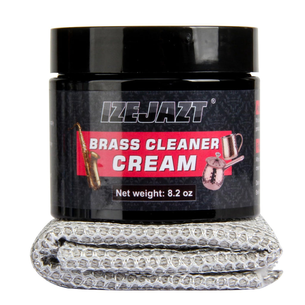 Brass Polish & Cleaner Paste | Professional Care for All Brass Products | Quickly Removes Tarnish & Restores Shine | for Faucets, Instruments, Decor & Kitchenware
