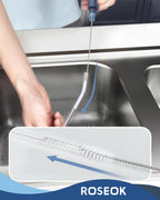 2in1 Bottle Scrubbing Brush with Straw Brush has Long and Comfortable Handle, Cleaning Glass, Sports Bottle, Coffee Mug,1 Pack, Grayish Blue