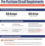 Westinghouse Smart WiFi Tankless Water Heater Upgrade, On-Demand Hot Water for 2-3 Points, 14kW, 3.38 GPM, Alexa & Google Home