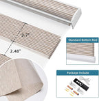 SmartWings Motorized Zebra Blinds with Remote, Smart Control Light Filtering Sheer Shades for Indoor Windows, Electric Customized Automatic Blind, 95mm 60% Blackout Gold