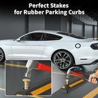 16 Inch Rebar Stakes 1/2 Inch Diameter Galvanized Steel Ground Anchors Heavy Duty Anchoring Spikes for Speed Bump, Parking Curb and Tent (10 Pack)