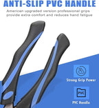 8-Inch Linesman Pliers with Rubber Grip Handle, Portable Home Hand Tools