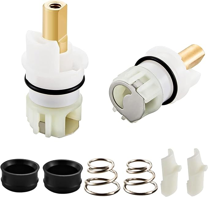 2Pcs RP25513 Faucet stem Assembly RP24096 Cartridge RP4993 Seat and Spring RP24097 Turn stop1/4 for Delta Two Handle Faucet Repair Kit