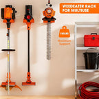 Weed Eater Hanger, Garage Organizer Trimmer Rack Wall Mount, Garden Power Tool Holder Garage Hooks for Grass Trimmer, Hedge Trimmer, Leaf Blower and Chainsaw Storage, 2 Pack
