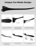 52" Ceiling Fans Without Lights, Solid Wood Ceiling Fan with Remote Control and DC Motor, Ceiling Fan no Light with 3 Blades, Indoor Outdoor Ceiling Fans for Patios, Bedroom- Matte Black