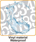 100 PCS Mailbox Numbers for Outside, Vinyl Numbers Stickers Mailbox Number Decals, Self-Adhesive Waterproof Numbers for Mailbox Window Door Trucks Address Number (White, 4 inch)