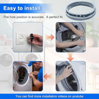 Upgraded 5304505004 Compatible with Electrolux Washer Door Boot Seal EFLS517SIW0 EFLS617SIW0 EFLS617STT0 EFLS627UTT1 ELFW7637AW1 EFLS527UIW1 for Frigidaire Washer Door Gasket 5304516744 5304505239