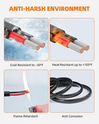 18 Gauge Wire, 18 AWG 2 Conductor Electrical Wire, Flexible/Oxygen-Free Tinned Copper/Stranded PVC 18/2 Cord for Automotive, Marine, LED Strips, Solar, RV, Lighting (200FT)