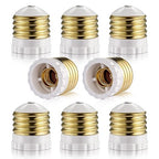 Candelabra Socket Adapters, Standard Light Socket to Candelabra Bulb Socket Adapter, Medium Screw E26 Base to Small E12 Screw Socket Converter, UL (8)