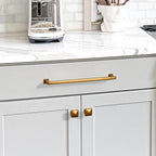 6 Pack 15"(381mm) Vintage Antique Brass Cabinet Pulls Kitchen Cabinet Handles Drawer Pulls Cupboard Hardware for Cabinets CK0078