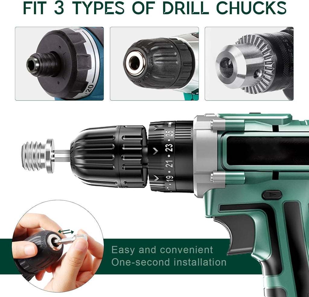Power Scrub Pads Drill Attachment, GOH DODD 30 Pieces 5 Inch Headlight Restoration Kit Cleaning Kit Scouring Pads with Baker and Universal Shaft for Kitchen, Bathroom, Grout, Carpet, Tub, Grill,Tile