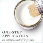AMY HOWARD AT HOME Chalk-Based One Step Paint for Furniture, Cabinetry, Decor, Finish, and More | No Stripping, Sanding, or Priming | Ultra-Light Base | 32 Ounce | Bauhaus Buff