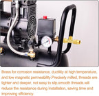 GASHER 2PCS Brass Male Tee Pipe Fitting T Adapter, 3 Way Brass Fitting 1/8" x 1/8" x 1/8" NPT T Fitting