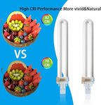 PL13-A-FFP 13W Type A Fluorescent Light Bulb with Magnetic Ballast,Replace for Ottlite Lamps Purchased Before 2008,T13330,5500K Bright Natural Daylight,GX23 Base,2Pack