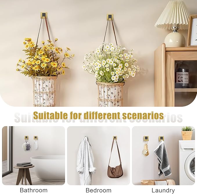 TURS 10-Piece Bathroom Hardware Accessories Set Black&Gold Towel Bar Holder Set SUS304 Stainless Steel Towel Racks for Bathroom Wall Mounted, 23.6-Inch