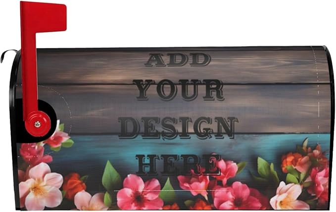 Custom Personalized Mailbox Covers Add Photo Picture Family Name House Address Text Magnetic Mail Cover for Home Garden Yard-5