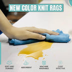 Premium Color Knit Cleaning Rags (4 lb. Bag - Pack of 6) – Shop Rags Bulk for Workshops, Mechanics, Painters, and Home Use, Multipurpose Cotton T-Shirt Rags