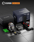 CIGMAN 4x360° 16 Lines Laser Level with Remote&APP Control, Green Self Leveling Cross Line Laser, 4D Vertical/Horizontal Line for Construction, Home Renovation, Picture Hanging