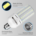Led Light Bulb 400W Equivalent 6250 Lumen 5000K E26/E27 Medium Base 50W led Bulb for Outdoor Indoor Lamp Area Garage Warehouse Workshop Street Backyard