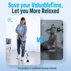 Electric Spin Scrubber, Cleaning Brushes for Household Use with 8 Replaceable Brush Heads, Power Scrubbers for Cleaning Bathroom, Extension Bath Brush Long Handle for Shower, Tub, Kitchen, Tile, Floor