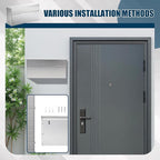 Stainless Steel Mailboxes for Outside 14.5'' x 7.1'' x 3.75'' Wall Mounted Large Capacity Mailbox Silver Rust Proof and Rainproof Steel Drop Box