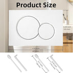 Dual Flush Actuator Plate, Compatible with Geberit 115.770.46.5. Replacement Parts for Concealed Cistern Toilet Repair (White)