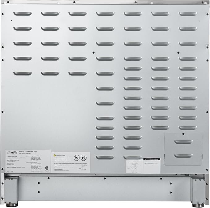 KoolMore KM-TPR-36SS 36 in. Electric Professional Range with Tilt Panel and Digital Controls, Self-Cleaning, 16300W of Power, 240V in Stainless-Steel