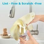 Matthew Microfiber Cleaning Cloth Roll 72Pack (12" x 12") Reusable Paper Towels&Washable Tear Away Towels,Ultra Water Absorbent Lint&Streak Free Cleaning Rags for Glass,Dishwash,Bathroom,Cars-Yellow