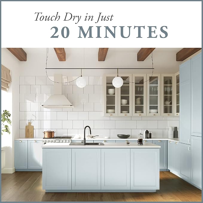 AMY HOWARD AT HOME Chalk-Based One Step Paint for Furniture, Cabinetry, Decor, Finish, and More | No Stripping, Sanding, or Priming | Ultra-Light Base | 32 Ounce | Robins Egg