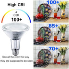PAR30 Long Neck, 6PCS PAR30 60W 120V Flood Dimmable, PAR30 Halogen Bulb Long Lasting Lifetime with E26 Medium Base, PAR30l Flood Light High Brightness & CRI100 for Recessed Lighting