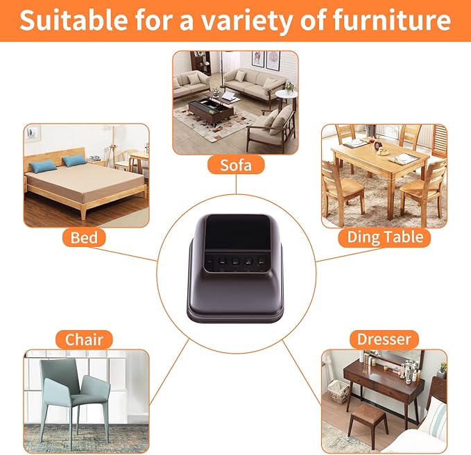 Ezprotekt 24 Pcs Square Chair Leg Floor Protectors with Felt, Silicone Felt F for Hardwood Floor, Dining Table Leg Caps Covers No Scratches (L Fit: 1" - 1.4", Dark Brown)