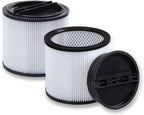 2 Pack HEPA Replacement for Shop Vac 90304 Standard Cartridge Filter Type U/X/W Fits Most 5 to 16-Gallon Wet/Dry Vacuum Models