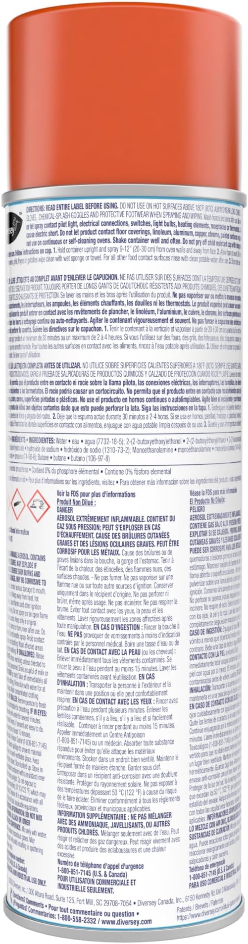 Diversey BREAK-UP CBD991206 Oven and Grill Cleaner, 19oz Aerosol, 6/Carton