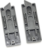 Tilt Window Latch Sliding Vinyl Window Tilt Latch Plastic Construction Snap-in Latch Pair Spring Loaded Sliding Window Tilt Latches for Home Window Fittings, Black