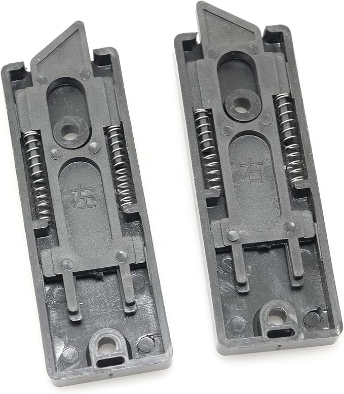 Tilt Window Latch Sliding Vinyl Window Tilt Latch Plastic Construction Snap-in Latch Pair Spring Loaded Sliding Window Tilt Latches for Home Window Fittings, Black