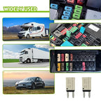 25A DC 12V-14V Auto Reset Circuit Breaker ATM Low Profile T1 Mini Blade Fuses Breakers for Car Trucks Marine Boat RV Solar and More,2 Pack