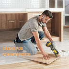 50PCS Multi Tool Blade Kits, Professional Titanium Oscillating Tool Blades for Metal, Wood, Plastic, Curved Edge Oscillating Saw Blades Compatible with Dewalt Milwaukee Ryobi Rockwell Fein