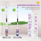 15 Pack Power Mop Refills Compatible with Swiffer PowerMop Multi-Surface Floor Mop and Swiffer PowerMop Wood Mop, Replacement Power Mop Pads