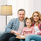 Lamp Shades Set of 2 - Drum Lampshades 11.4" x 12.9" x 9.8" Inches, Fabric Medium Replacement Lampshades for Table Lamp, Floor Lamp, Assembly Required, Spider,Linen