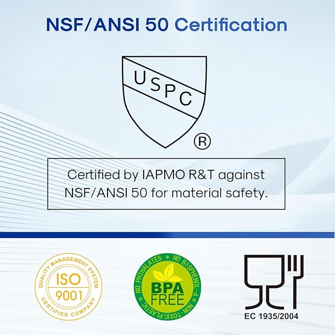 ICEPURE 20 Micron 10" x 4.5" Whole House Sediment Pleated Water Filter Replacement for GE FXHSC, Culligan R50-BBSA, Pentek R50-BB, DuPont WFHDC3001, W50PEHD, GXWH40L, GXWH35F for Well Water, 2PACK