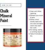 Dixie Belle Paint Company Chalk Finish Furniture Paint - Florida Orange (16oz) - Matte Bright Orange Chic Chalk Mineral DIY Furniture Paint