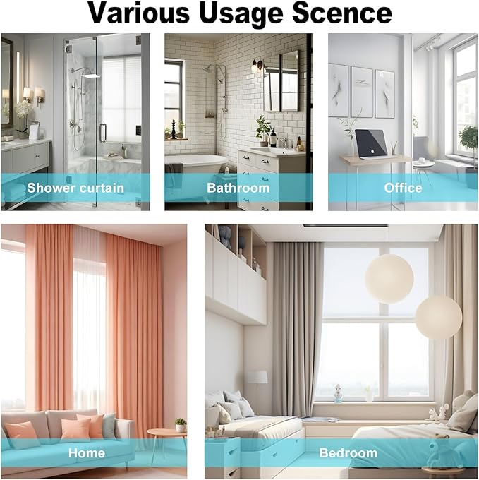 128Inch Adhesive Curtain Track, Self-Adhesive Ceiling Mount Wall Mount Track