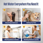 Westinghouse Natural Gas Tankless Water Heater Indoor Installation Max 5.1 GPM 120,000 BTU, WIFI Enable Temp Self Modulating Non Condensing High Efficiency for House or Commercial, APOLO Performance