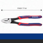 WORKPRO 8" Linesman Screw Extractor Pliers(Combination Pliers) with Unique Non-slip Jaws, Stripped Screw Remover Tool, Lineman Plier for Quickly Removal of Damaged or Rusted Fasteners
