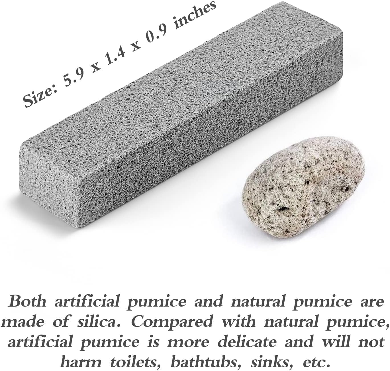12Pack Pumice Stone for Toilet Cleaning Bowl Stick,Powerfully Cleans Hard Water Rings, Calcium Buildup & Stains, Suitable for Cleaning Toilet, Bathtubs, Kitchen Sink, Grill