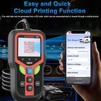 2025 Upgraded OBD2 Scanner Diagnostic Tool, Check Engine Lights and Clear Vehicle Trouble Codes with Professional Battery Start Test, Cloud Printing Enhanced Car Scanner for All Vehicles Since 1996
