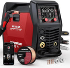 ARCCAPTAIN iControl MIG165 Pro MIG Welder 165A 120V 240V Gas MIG/Gasless Flux MIG/MMA Stick/Lift TIG/Spot Welding/Spool Gun Aluminum Welding Machine, 6 in 1 Professional Welder Machine, APP Control