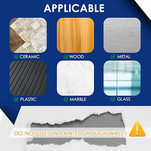 10 Packs Double Sided Tape Heavy Duty, Nano Tape Mounting Tape Clear Multipurpose Strong Adhesive Tape for Home, Office, 1.2 in × 9.85 FT